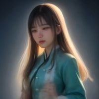 内容编辑林晓雨的个人照片，年轻女性，手持漫画书，背景是整齐排列的漫画书架，体现出深厚的漫画爱好者气质