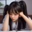 读者初学者小白头像，年轻女性，好奇表情